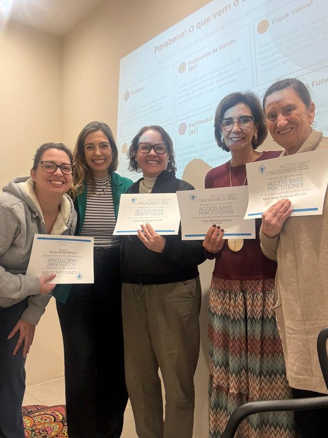 Turma certificada como Practitioner de Barras de Access